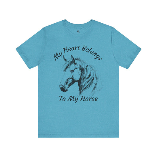 My Heart Belongs Horse GraphicTee
