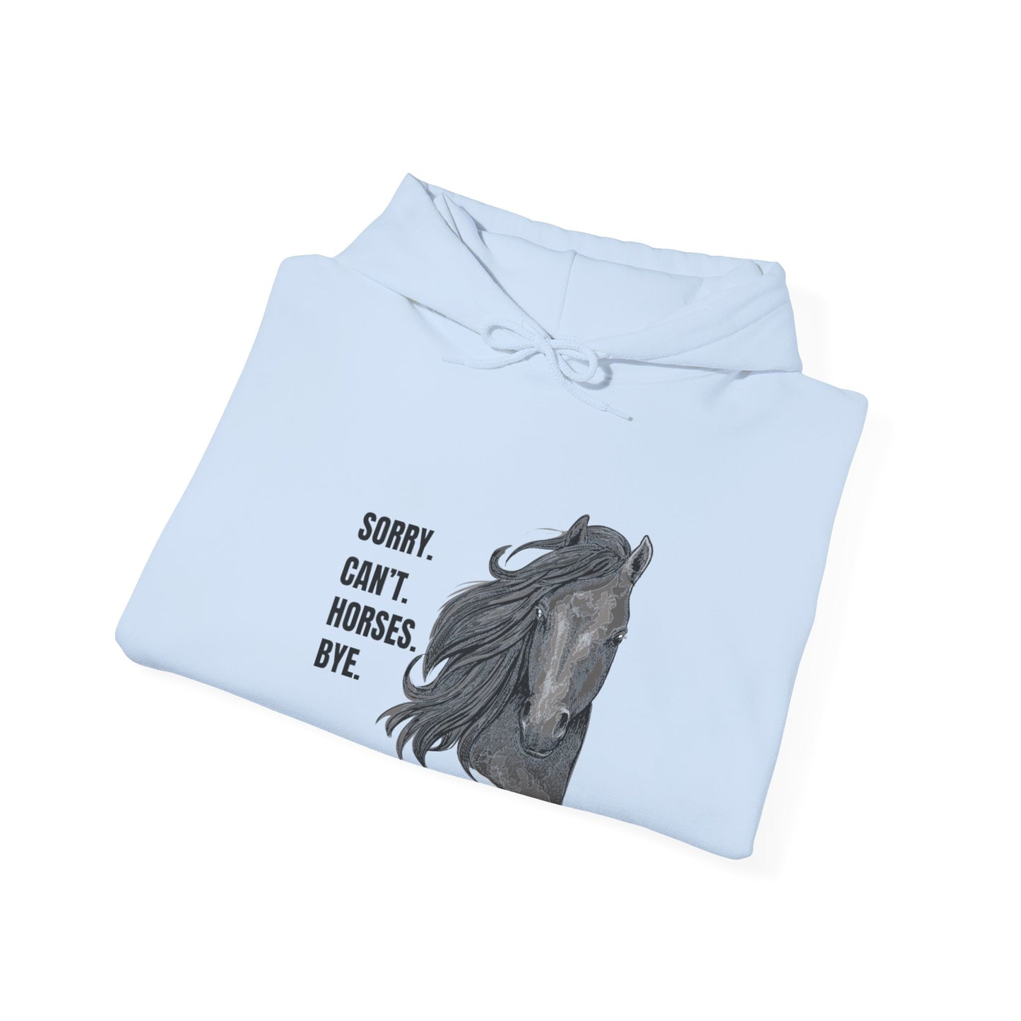 Horse Themed Funny Quote Hoodie