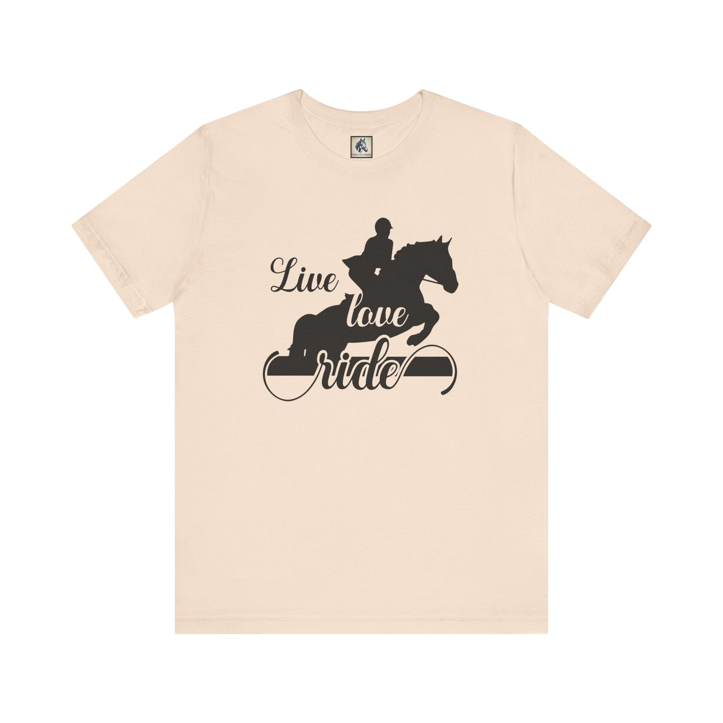 Equestrian Lifestyle Tee - Live Love Ride T-Shirt, Horse Riding Gift, Unisex Shirt for Equestrians, Animal Lover Apparel, Horseback [...]