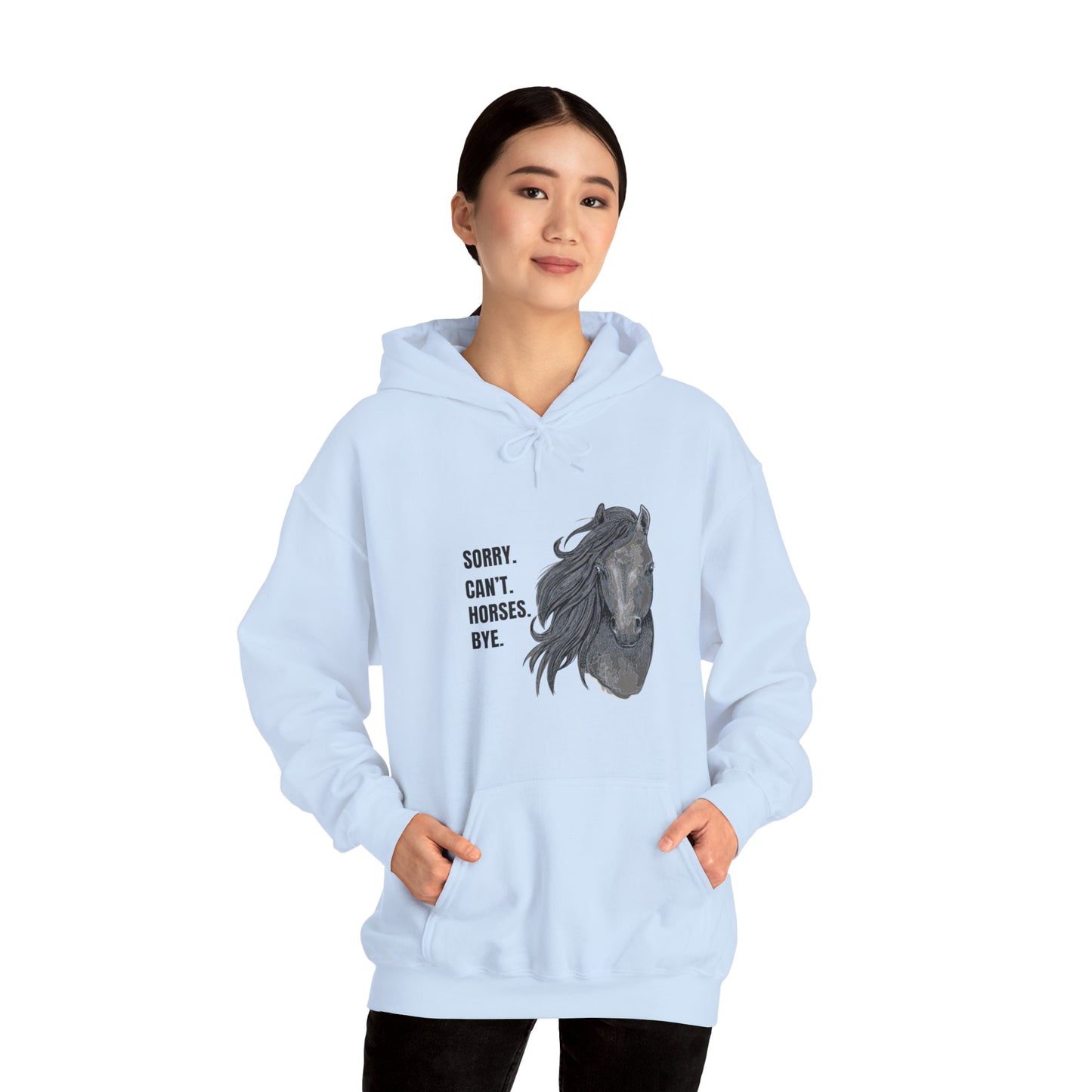 Horse Themed Funny Quote Hoodie