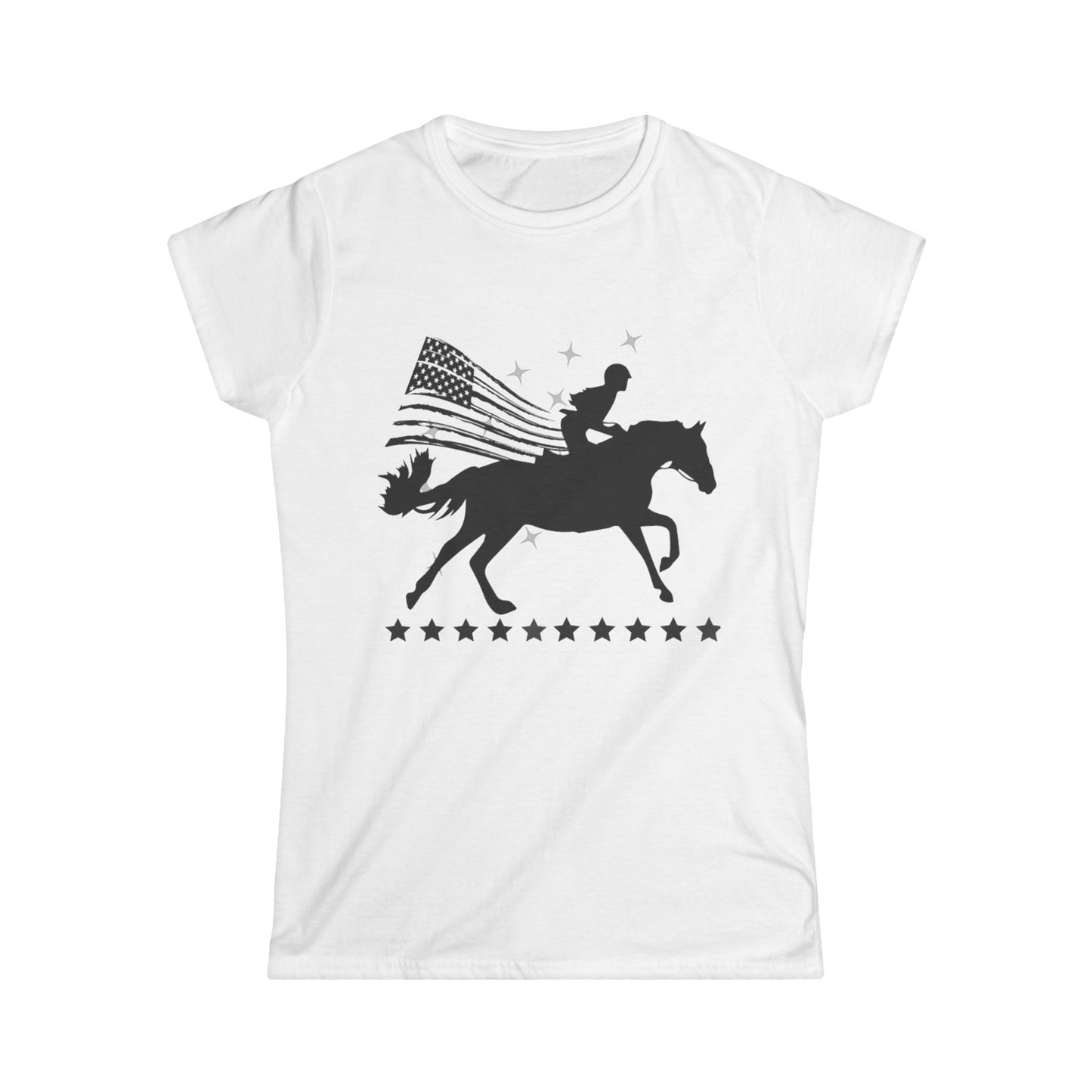 Horse American Flag T-shirt