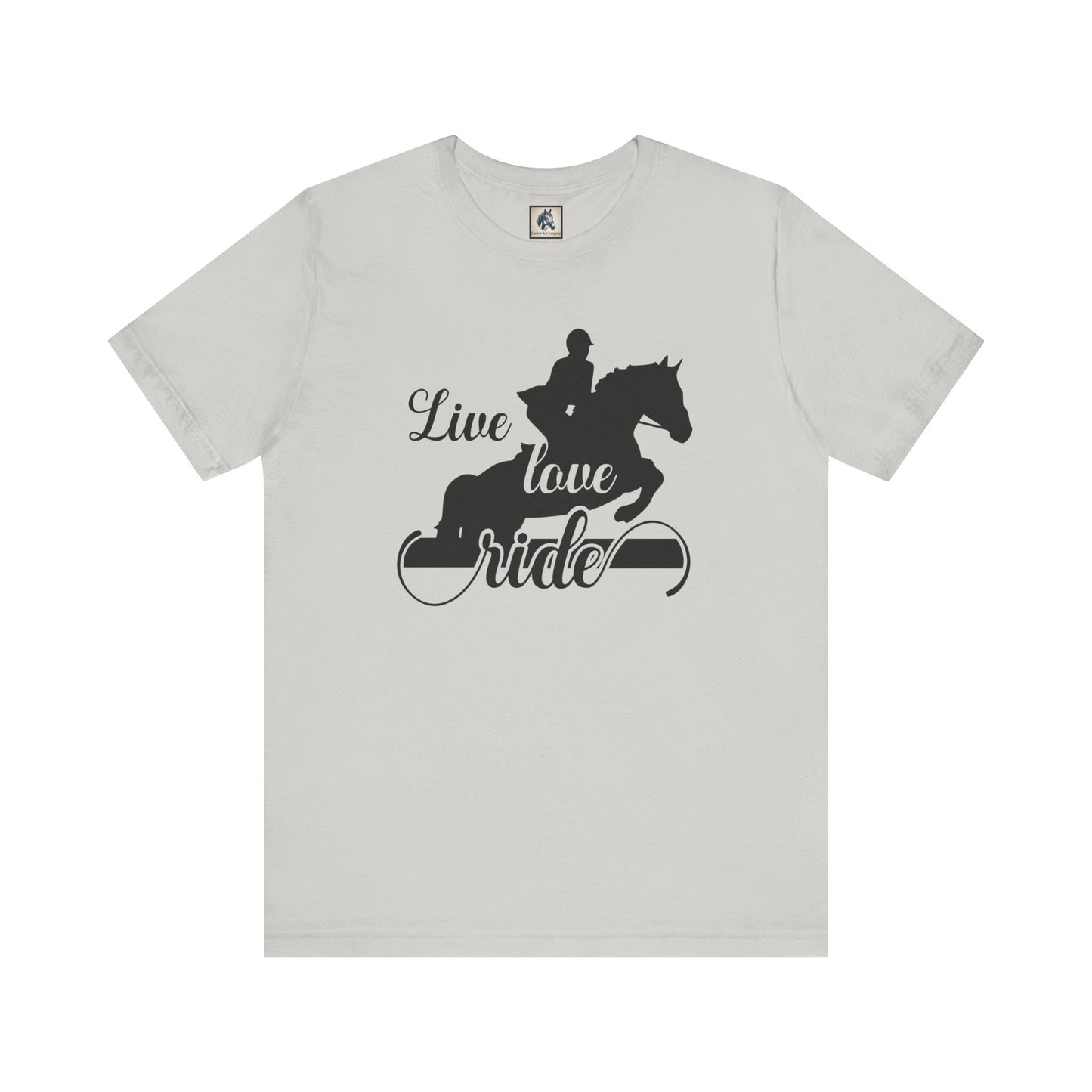 Equestrian Lifestyle Tee - Live Love Ride T-Shirt, Horse Riding Gift, Unisex Shirt for Equestrians, Animal Lover Apparel, Horseback [...]