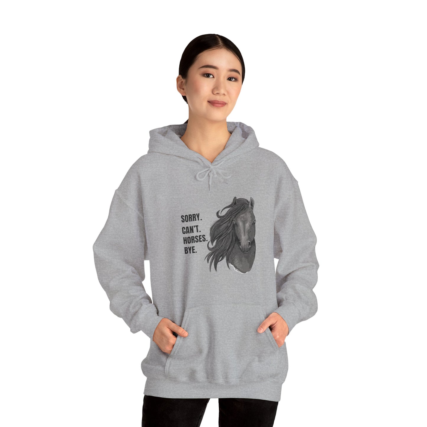 Horse Themed Funny Quote Hoodie