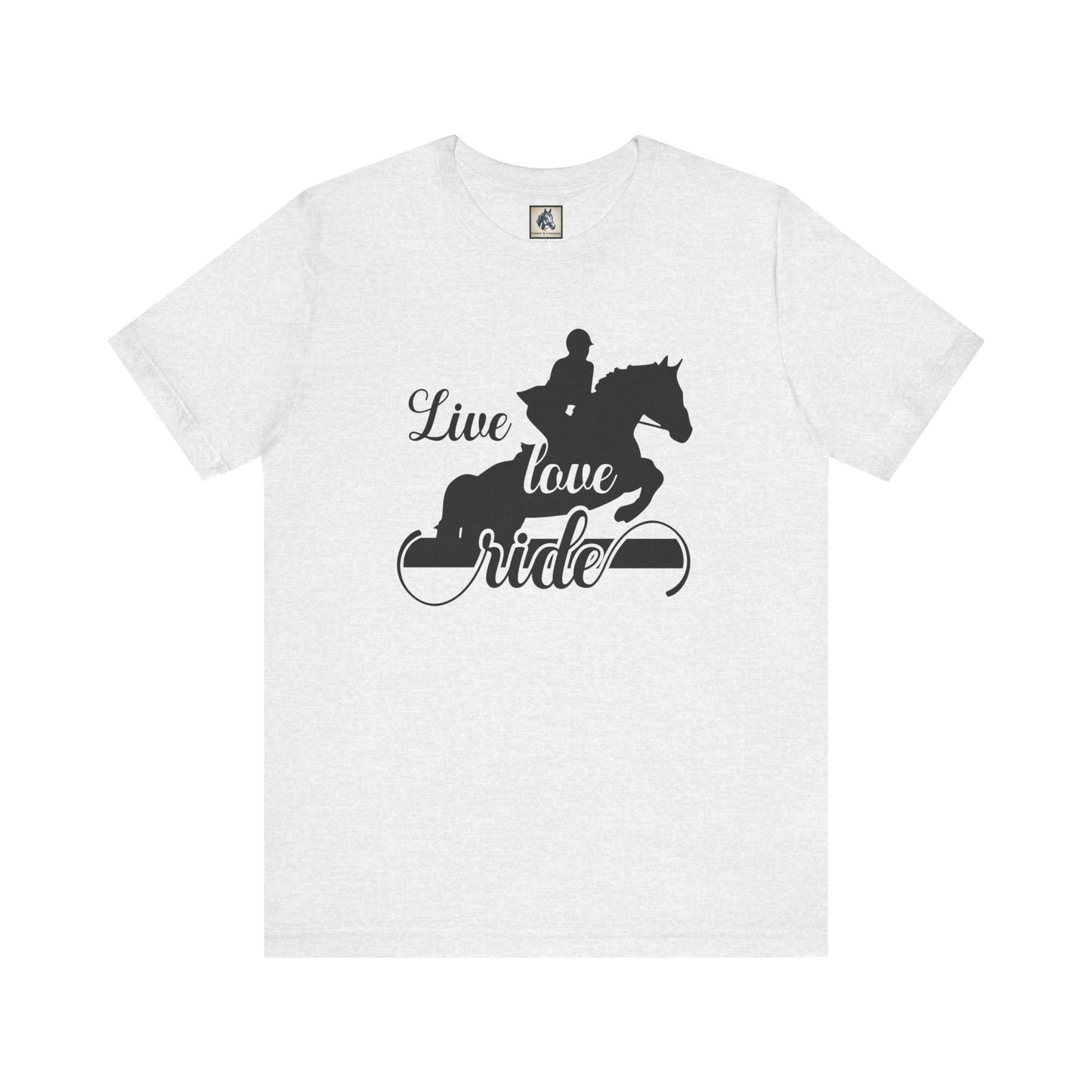 Equestrian Lifestyle Tee - Live Love Ride T-Shirt, Horse Riding Gift, Unisex Shirt for Equestrians, Animal Lover Apparel, Horseback [...]