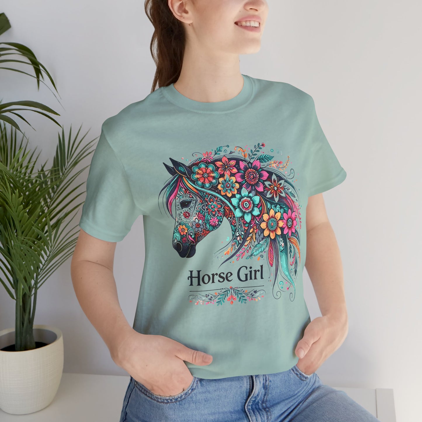 Horse Graphic Unisex Jersey Short Sleeve Tee