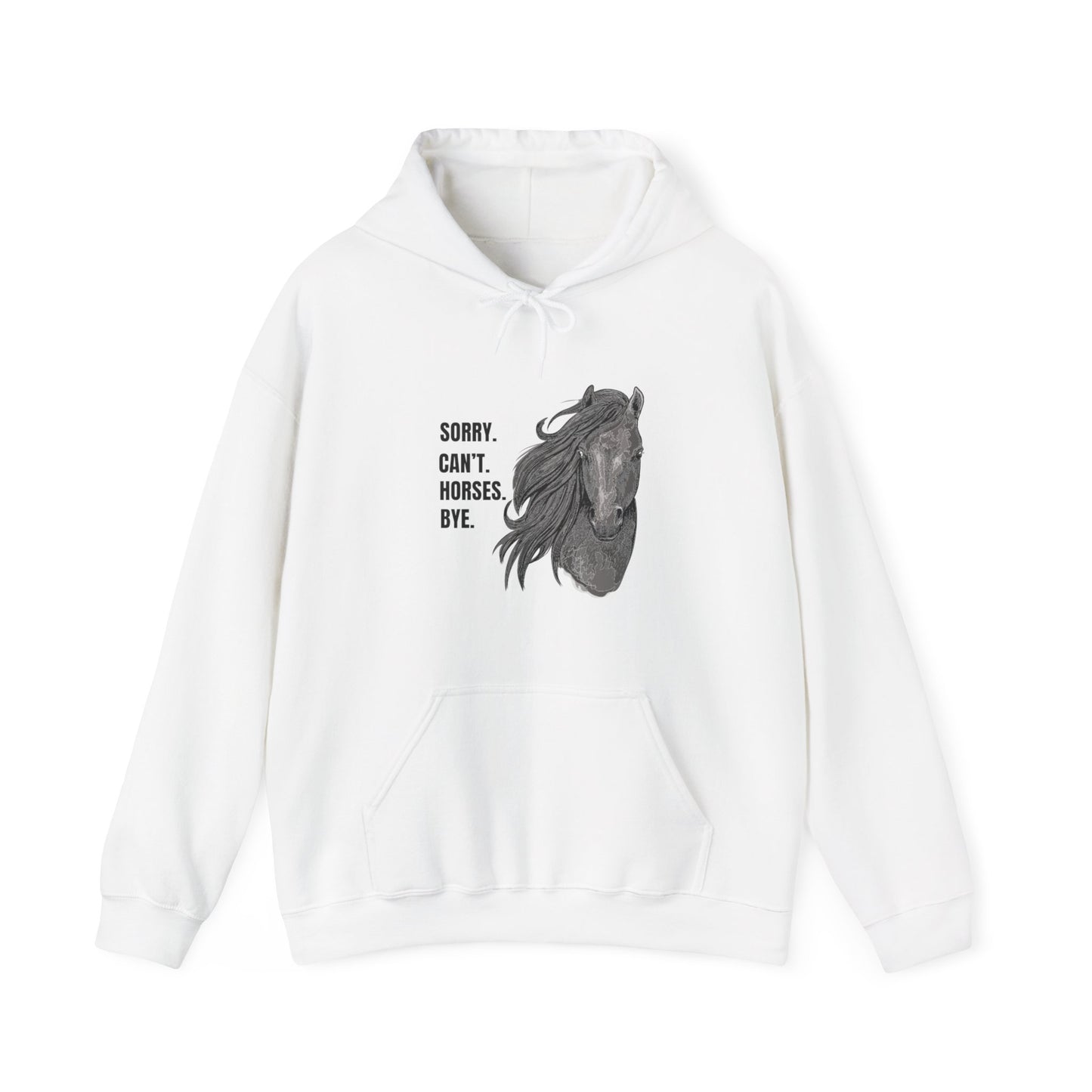 Horse Themed Funny Quote Hoodie