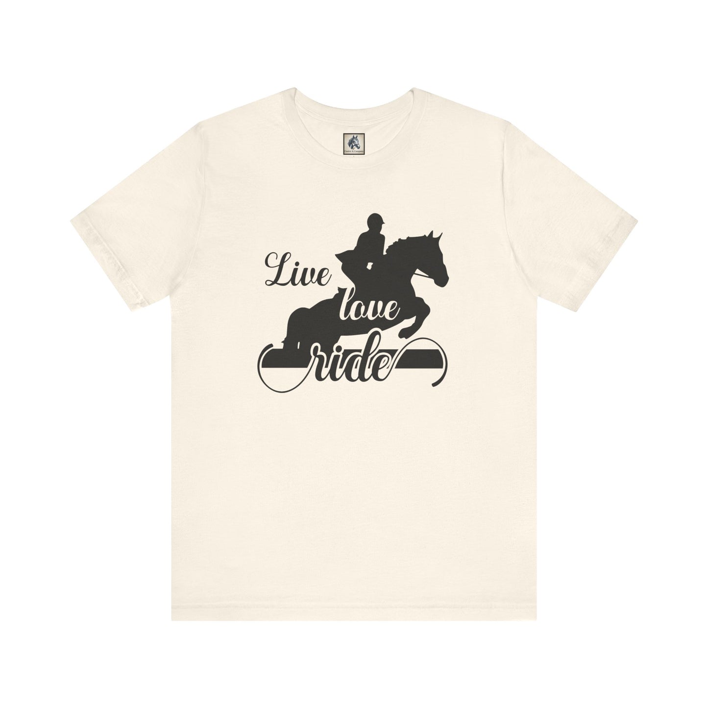 Equestrian Lifestyle Tee - Live Love Ride T-Shirt, Horse Riding Gift, Unisex Shirt for Equestrians, Animal Lover Apparel, Horseback [...]
