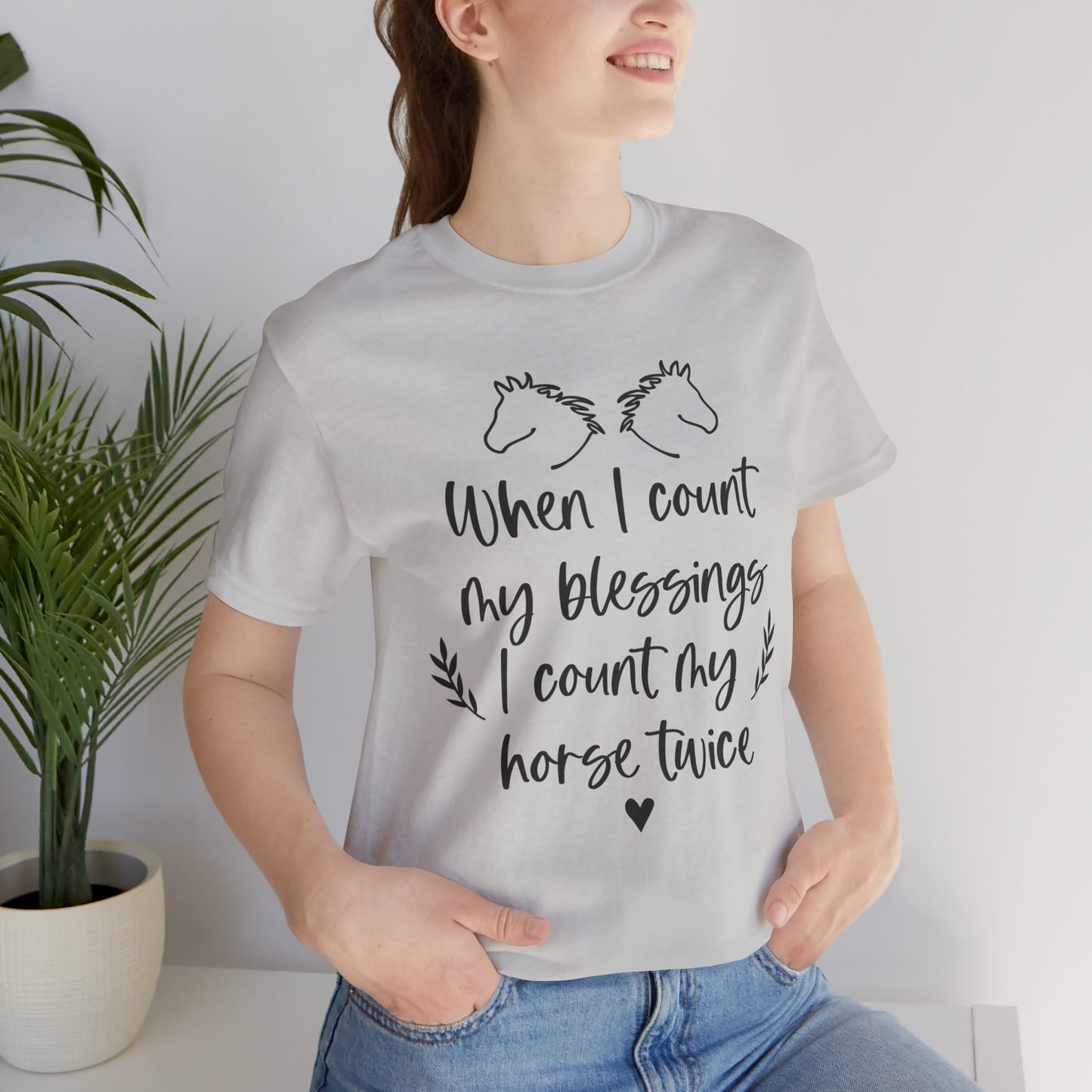 Horse Blessings Unisex Tee, Perfect Gift for Horse Lovers, Casual Wear, Birthday Gift, Animal Enthusiast Apparel
