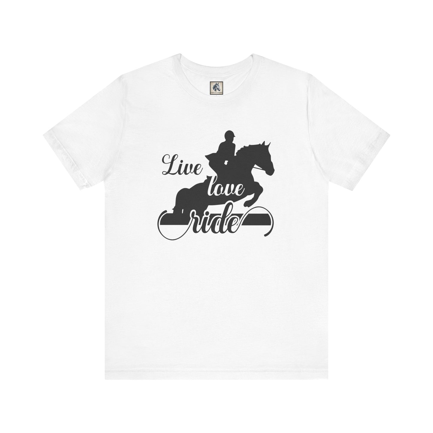 Equestrian Lifestyle Tee - Live Love Ride T-Shirt, Horse Riding Gift, Unisex Shirt for Equestrians, Animal Lover Apparel, Horseback [...]