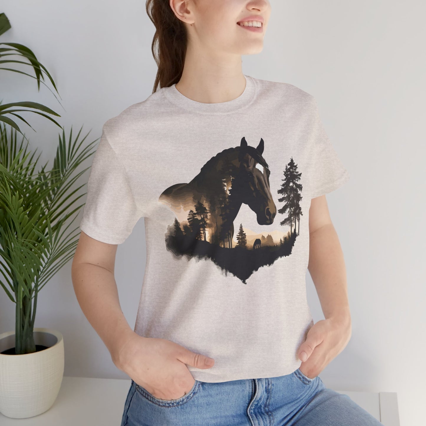 Horse Graphic Unisex Jersey Short Sleeve Tee